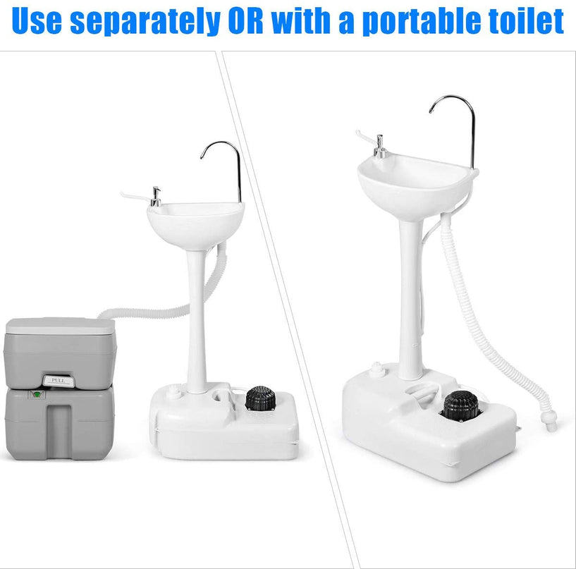 Hand Washing Station Portable Hand Sink W/Wheels