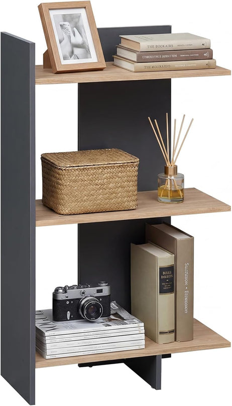 Étagère de rangement ouverte en bois à 3 niveaux Giantex avec kit anti-basculement