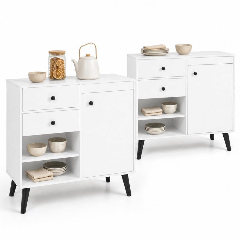 GIANTEX 31" Wooden Buffet Cabinet with Storage (1/2)