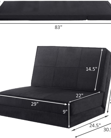 5-Position Adjustable Convertible Flip Chair - Giantexus