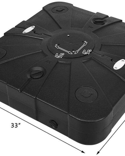260lbs Offset Patio Umbrella Base with Wheels - Giantexus