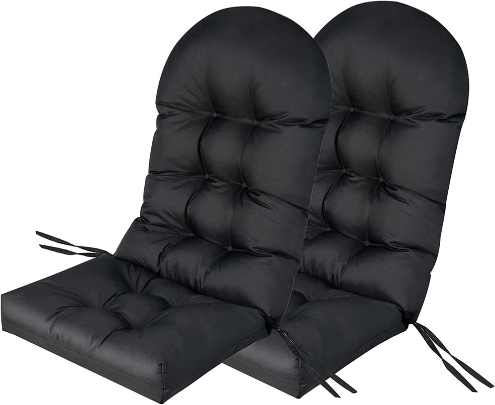 Giantex Patio Adirondack Chair Cushion - 49"x 23"High Back Rocking Chair Cushion w/Fixing Straps, Durable & Fade Resistant