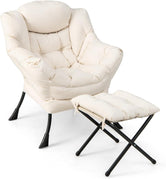 Beige / Lazy Chair+Ottoman