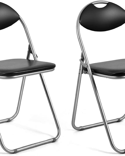 6 PCS Folding Chairs Set with Padded Seats and Carrying Handle