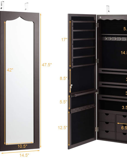 Large Capacity Jewelry Organizer Storage Jewelry Box with Drawers