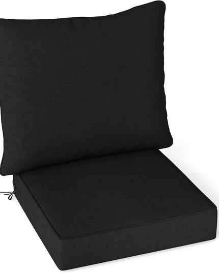 Giantex Patio Cushion Set with Pillow, Deep Seat and Back Cushion