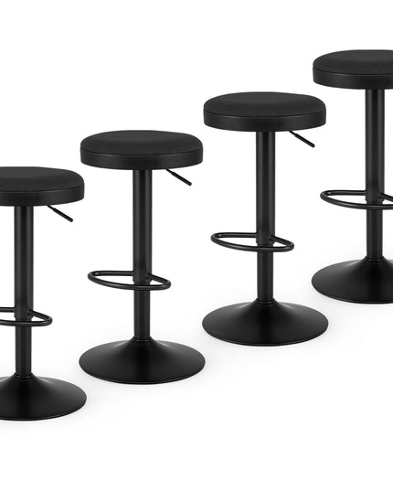 GIANTEX Modern Swivel Adjustable Height Bar Stools Set of 2/4