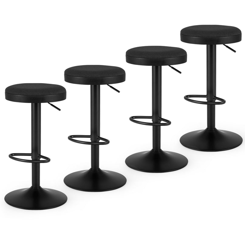 GIANTEX Modern Swivel Adjustable Height Bar Stools Set of 2/4