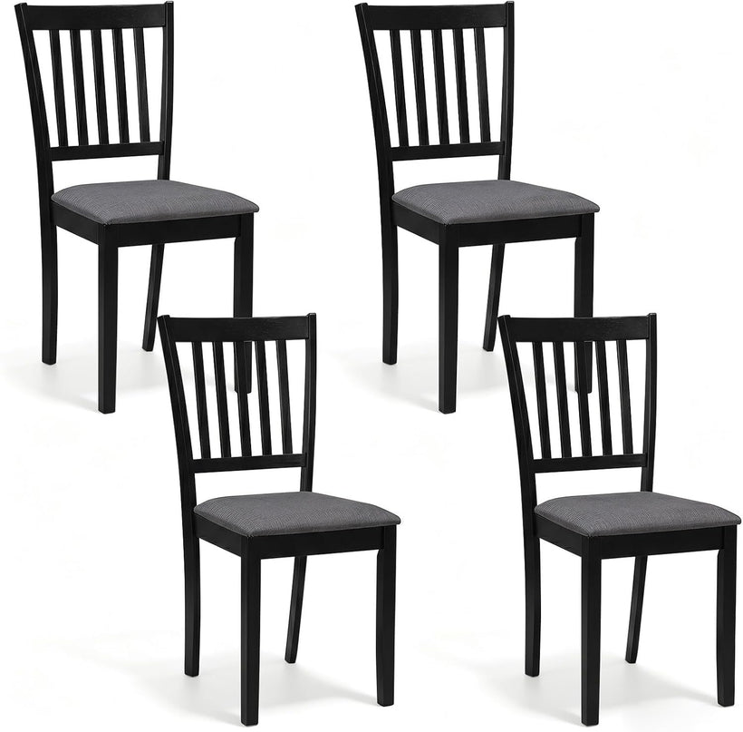 Giantex Wood Slat-Back Design Kitchen Chairs (2/4)