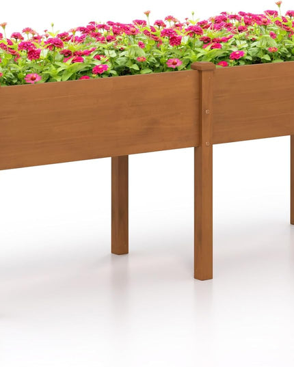 73" L x 23" W x 30" H Raised Garden Bed with Drain Hole