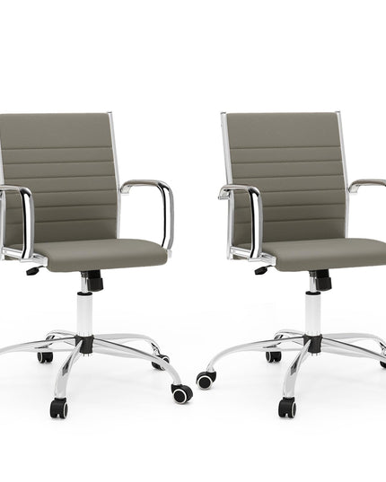 Ribbed Office Chair, Ergonomic High Back Executive Conference Chair