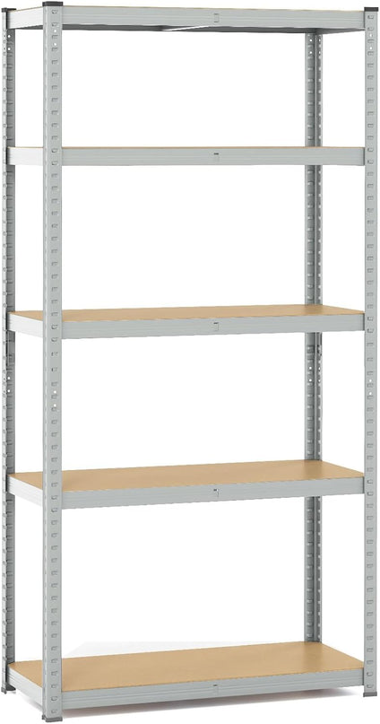 Giantex 5-Tier Storage Utility Shelves, 2000 LBS Total Load Capacity, Metal Garage Shelving Unit