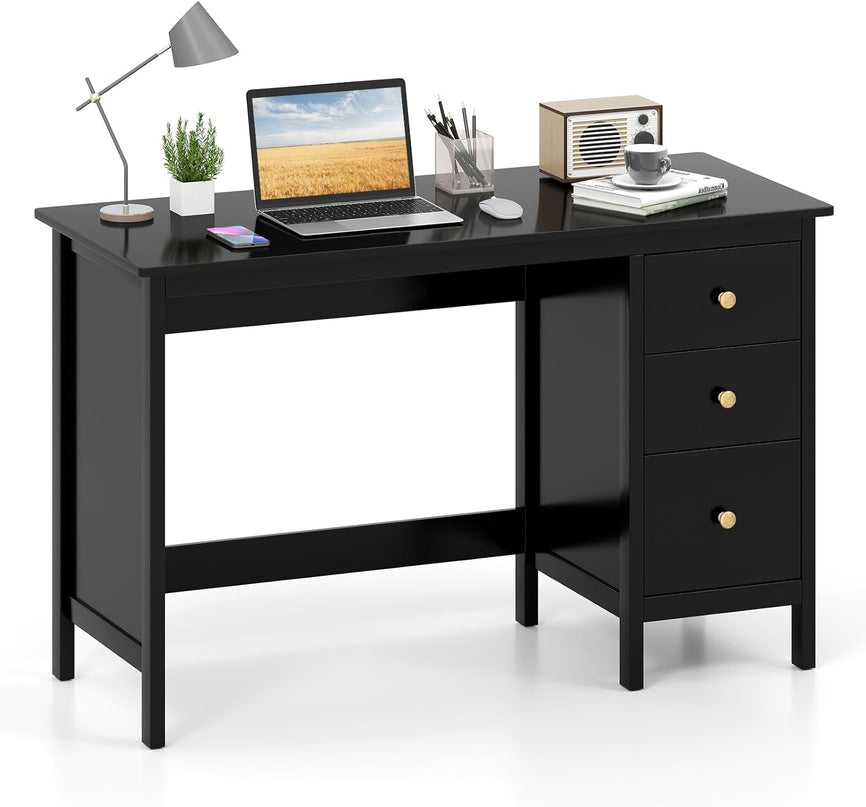 Giantex Computer Desk with 3 Storage Drawers