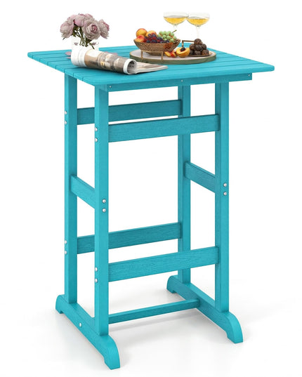 Table de bar carrée Giantex de 42" de hauteur en PEHD