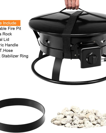 Firebowl Outdoor Portable Propane Gas Fire Pit