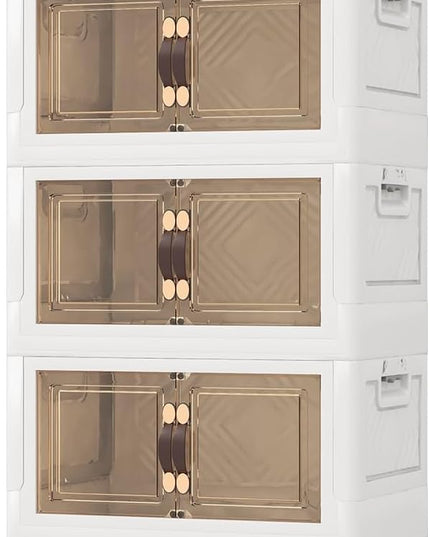 Giantex 3-Pack Storage Bins with Lids and Wheels, 50 Gal Total Capacity