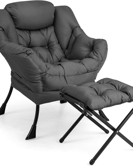 Modern Lazy Chair, Accent Contemporary Lounge Chair - Giantex