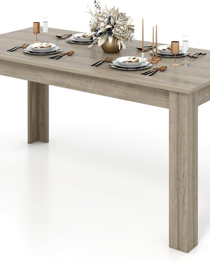 Dining Table, Wood Rectangular Table Dining Table 63" x 31.5" x 30"