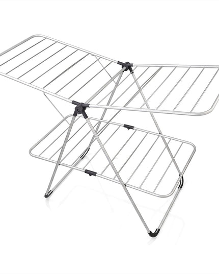 Giantex Foldable Clothes Drying Rack 2-Tier Aluminum Laundry Drying Rack
