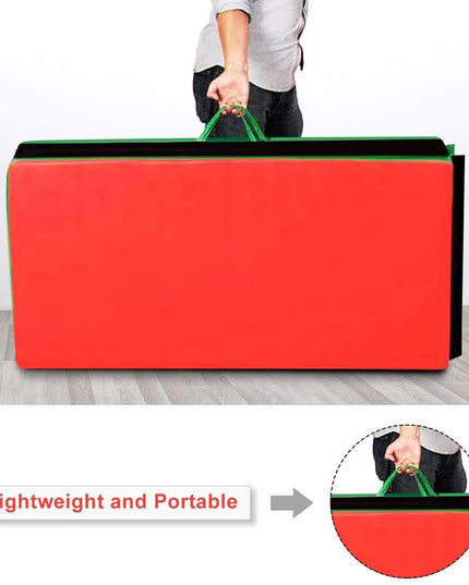 4'x10'x2'' Gymnastics Mat, Anti-Tear Folding Gymnastics Exercise Mats - Giantexus