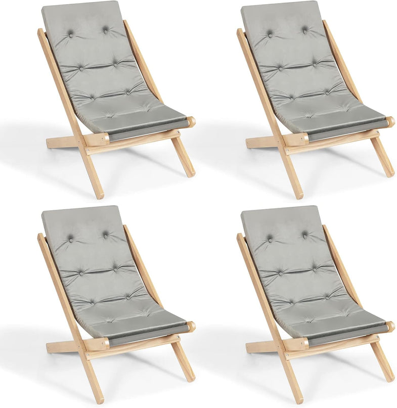 Giantex Outdoor Lounge Chair Indoor Living Room Chaise Lounge with 3 Adjustable Positions
