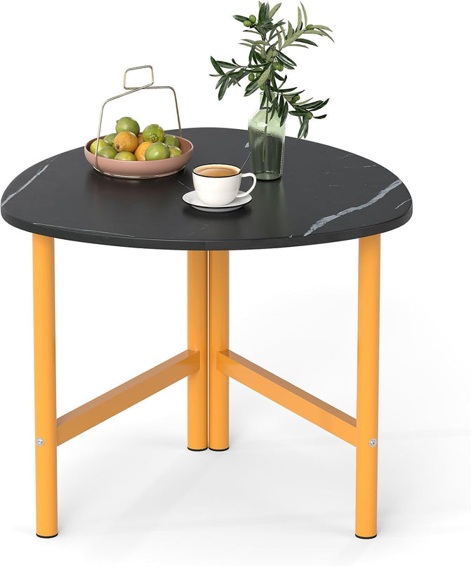 Giantex Triangle End Table | Small Coffee Table for Small Space Living Room
