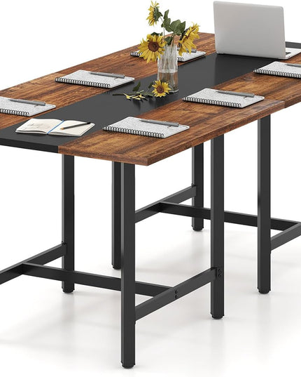 Giantex 39.5" Square Conference Table, Meeting Table for 4 People (1/2/4)