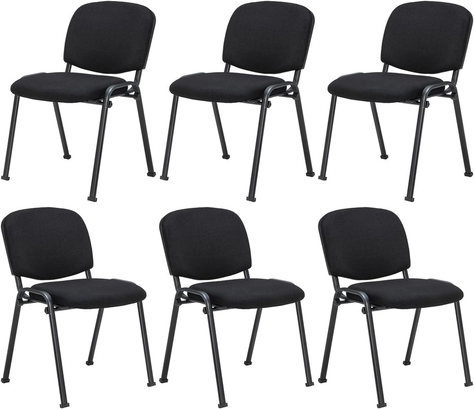 Giantex 5-Pack / 10-Pack Conference Chair Set - Stackable Guest Chair with Metal Frame