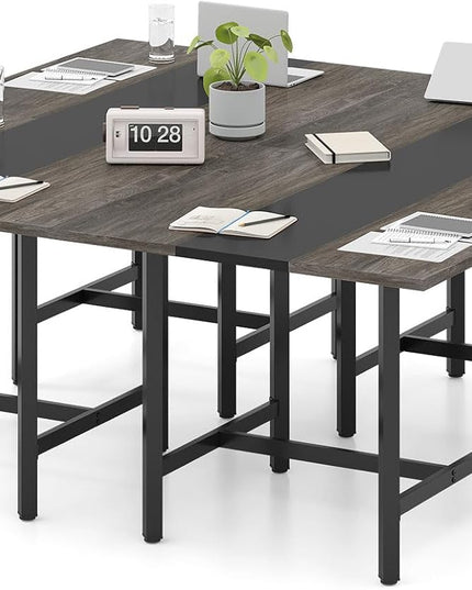 Giantex 39.5" Square Conference Table, Meeting Table for 4 People (1/2/4)
