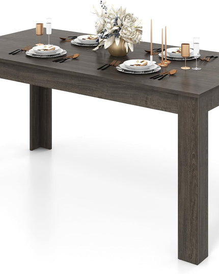 Dining Table, Wood Rectangular Table Dining Table 63" x 31.5" x 30"