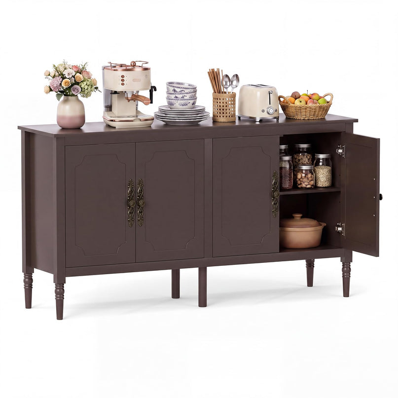 GIANTEX 47" Buffet Cabinet with 3 Drawers & 2 Cabinets