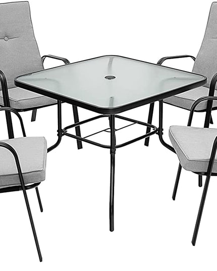 Giantex 4 Piece Patio Dining Chairs, Outdoor Stackable Chairs