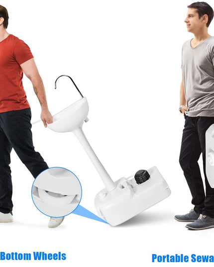 Hand Washing Station Portable Hand Sink W/Wheels