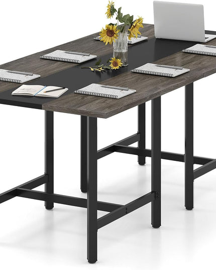 Giantex 39.5" Square Conference Table, Meeting Table for 4 People (1/2/4)