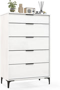 41,9 cm (P) x 80 cm (L) x 121,9 cm (H) (5 tiroirs) / Blanc
