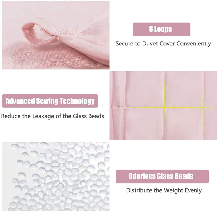 Weighted Blanket with Duvet Covers - Giantex