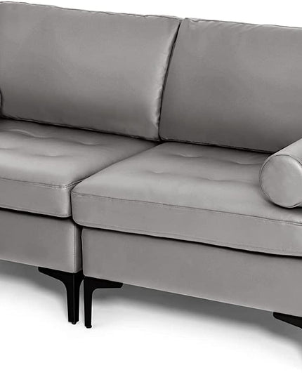 Giantex 68" Modern Loveseat, 2-Seater Sofa Couch