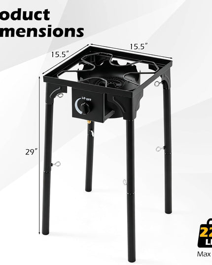 Giantex 3 Burner Propane Burner, 240,000 BTU High Pressure Gas Stove