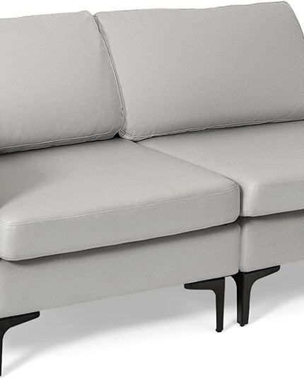 Giantex 2-Seat Sofa Couch, 66" L Modern Loveseat