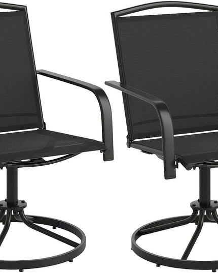 Giantex Outdoor Swivel Chairs Set of 2/4
