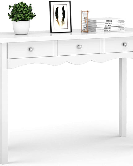 Console Table for Entryway W/Storage 3-Drawers Hall Table Desk