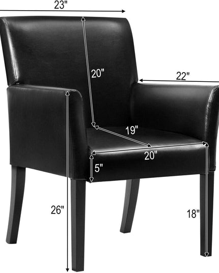 Leather Reception Guest Chairs