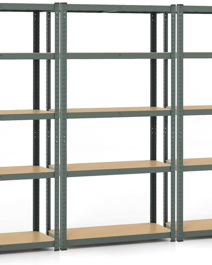 Giantex 5-Tier Storage Utility Shelves, 2000 LBS Total Load Capacity, Metal Garage Shelving Unit