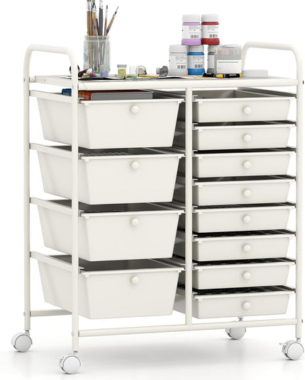 Chariot de rangement Giantex à 12 tiroirs, pour salle de classe, bureau, école, enseignant