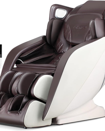 Giantex Comfort Full Body Massage Chair - Zero Gravity Massaging Recliner w/SL Track, Airbags, Foot Rollers