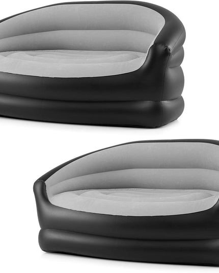 Giantex Inflatable Loveseat Couch | Portable & Foldable 2-Seater Air Sofa for Adults w/Armrests