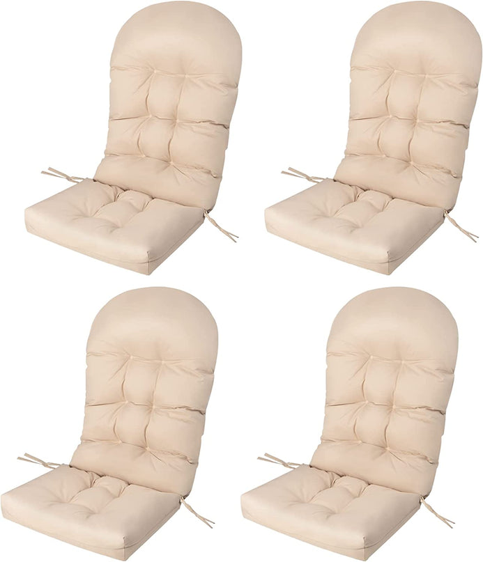 Giantex Patio Adirondack Chair Cushion - 49"x 23"High Back Rocking Chair Cushion w/Fixing Straps, Durable & Fade Resistant