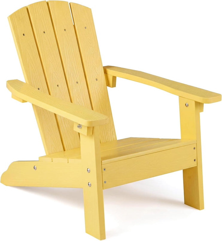 Giantex HIPS Kids Adirondack Chair - All-Weather Lawn Toddler Chair with Ergonomic Design