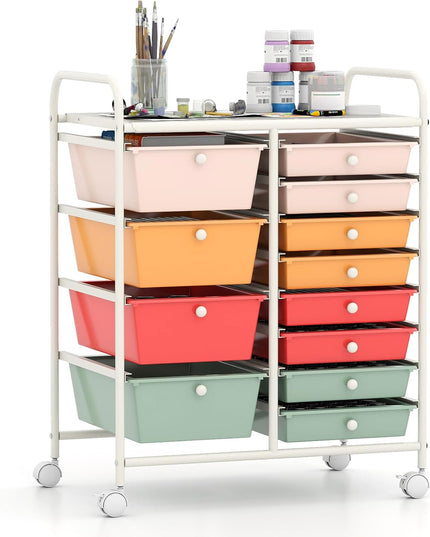 Chariot de rangement Giantex à 12 tiroirs, pour salle de classe, bureau, école, enseignant