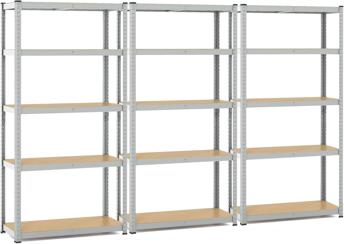 Giantex 5-Tier Storage Utility Shelves, 2000 LBS Total Load Capacity, Metal Garage Shelving Unit